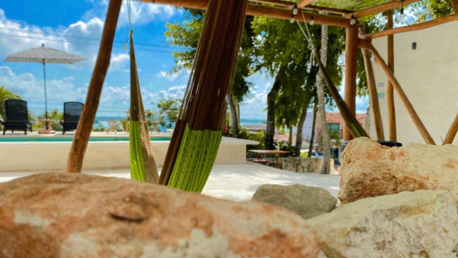 Hotel & Eco Cabanas Azul Maria บากาลาร์ ภายนอก รูปภาพ